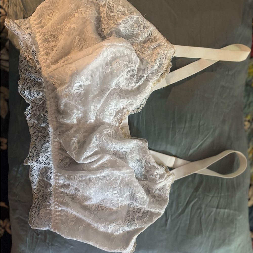 Cosabella White Lace Bra Intimates Sleepwear
